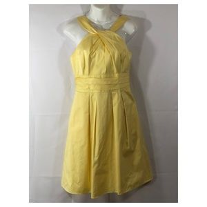 David's Bridal Dress 4 Yellow Bridesmaid Halter